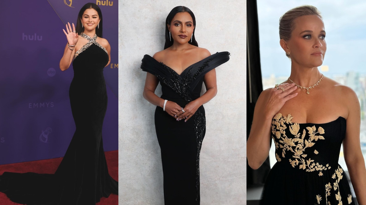 Selena Gomez, Mindy Kaling e Reese Witherspoon apostaram em releituras do vestido preto para o Emmy 2024