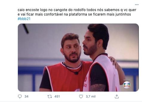 Memes BBB 21 - Caio e Rodolffo