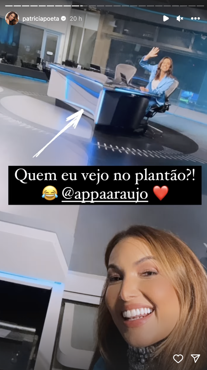 Patrícia Poeta no Jornal nacional