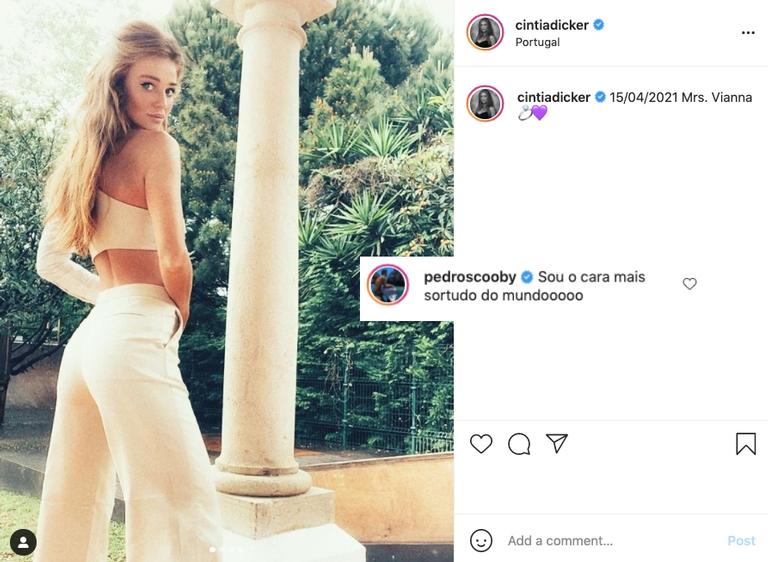 Pedro Scooby e Cintia Dicker oficializam casamento