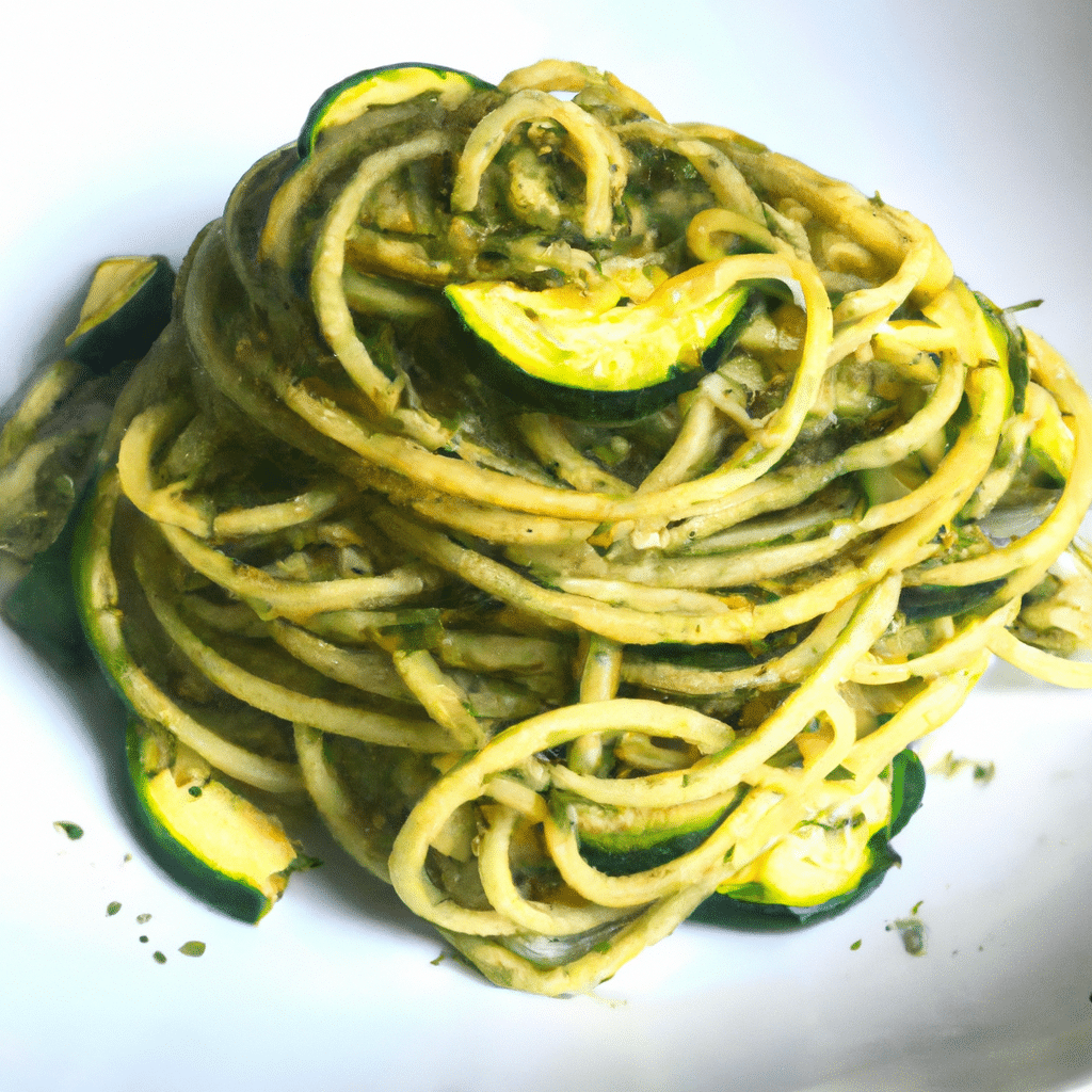 Imagem de Espaguete de Abobrinha ao Pesto Vegano