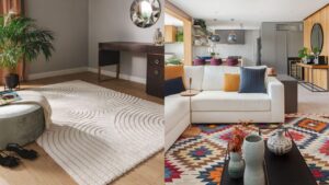 Tapetes são uma alternativa para melhorar a decoração (Imagem: Reprodução/Pinterest)