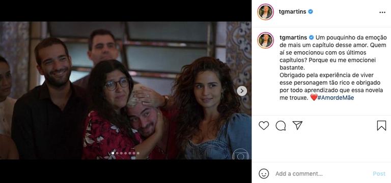 Thiago Martins se emociona ao comentar sobre 'Amor de Mãe'