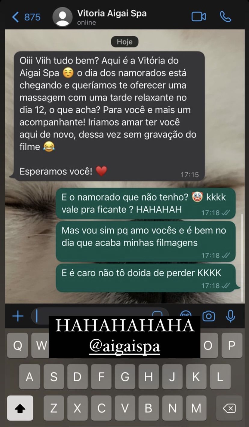 Stories da conversa de Viih Tube