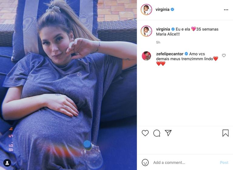 Virgínia Fonseca celebra 35ª semana de gestação