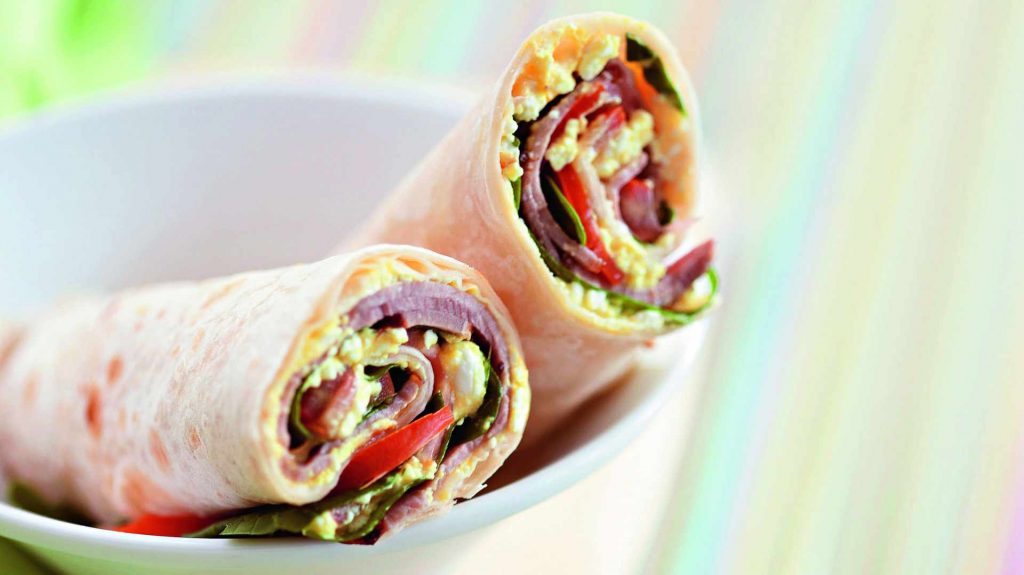 Wrap de Frango e Abacate