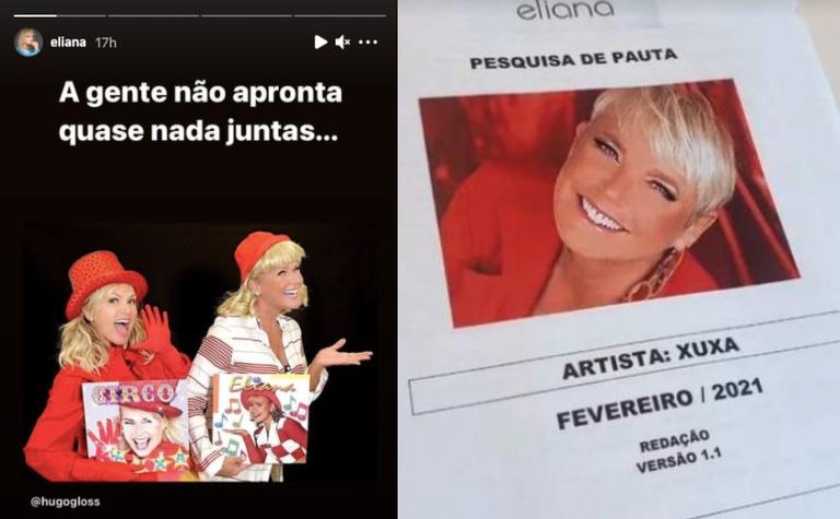 Eliana e Xuxa se juntam para gravação especial