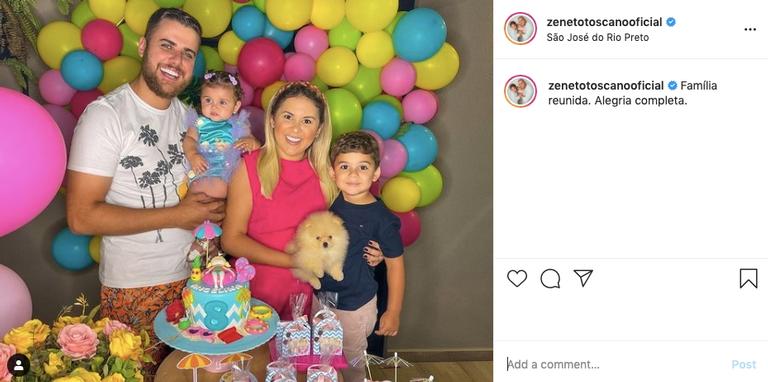 Zé Neto e Natália Toscano celebram 8 meses de filha caçula, Angelina