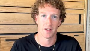 Mark Zukerberg anunciando mudanças na Meta