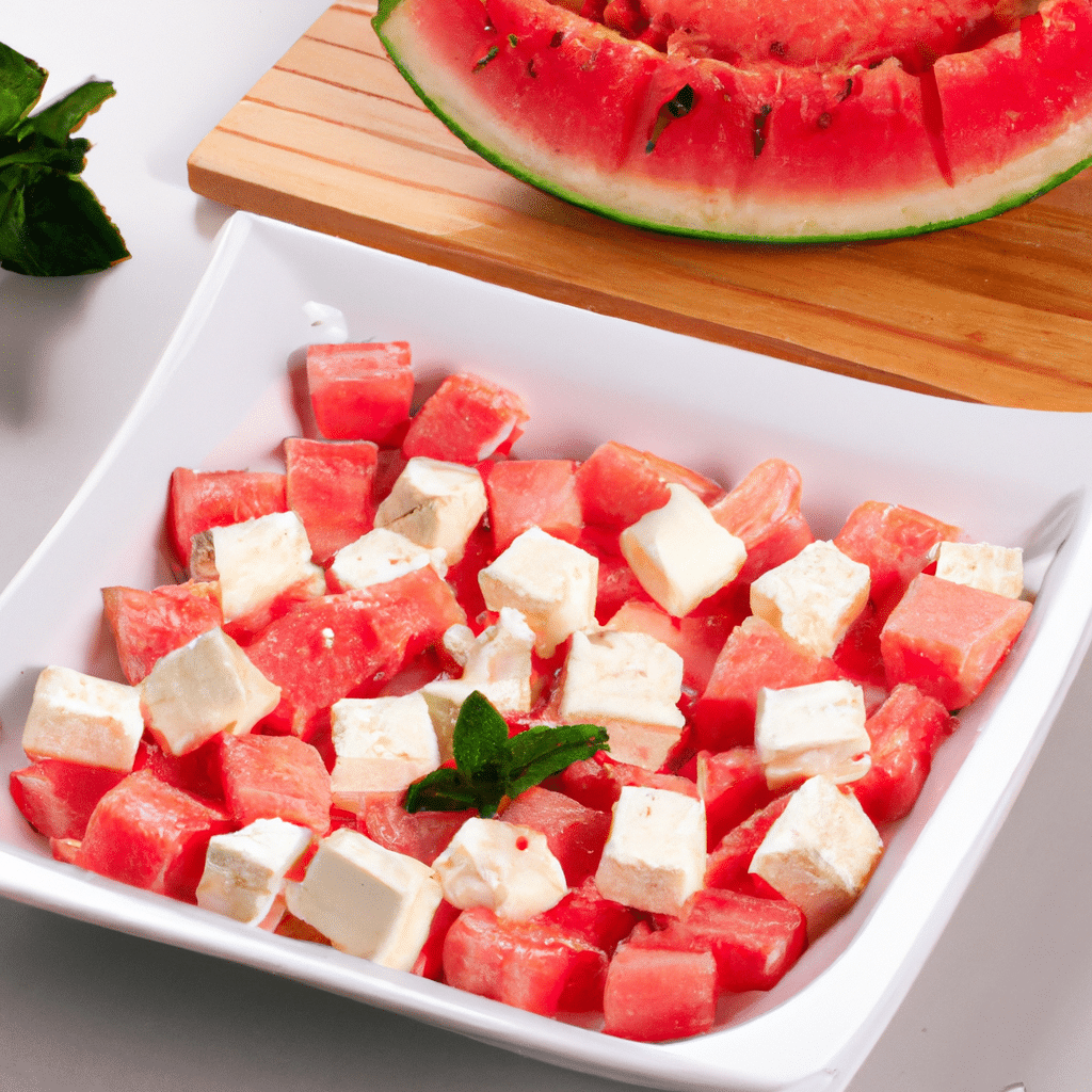 Imagem de Salada de Verão com Melancia e Queijo Feta
