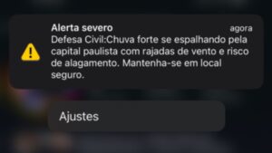 alerta da defesa civil
