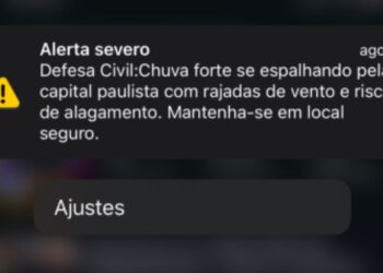 alerta da defesa civil