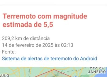 alerta de terremoto