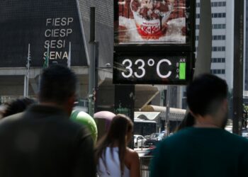 sensação térmica de 50º