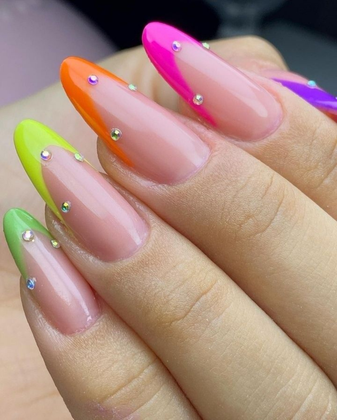 unhas para o carnaval