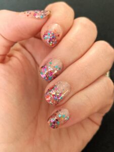 unhas para o carnaval