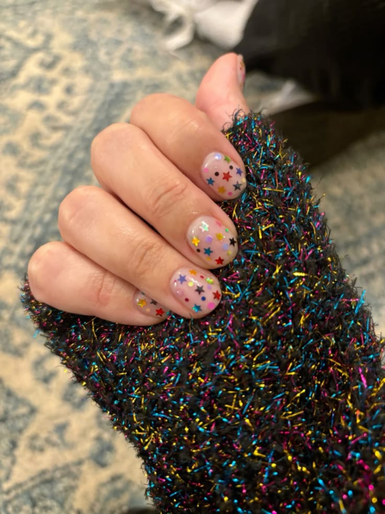 unhas para o carnaval