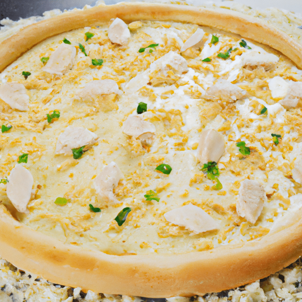 Pizza de Frango com Cream Cheese