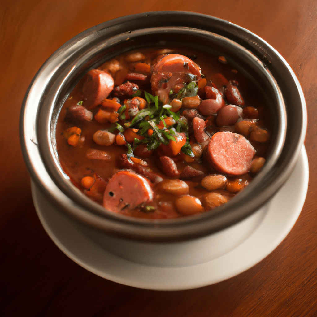 Imagem de Sopa de Feijão Preto com Linguiça Calabresa