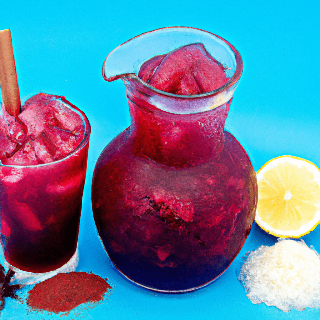 Imagem de Chá Gelado de Hibisco e Limão