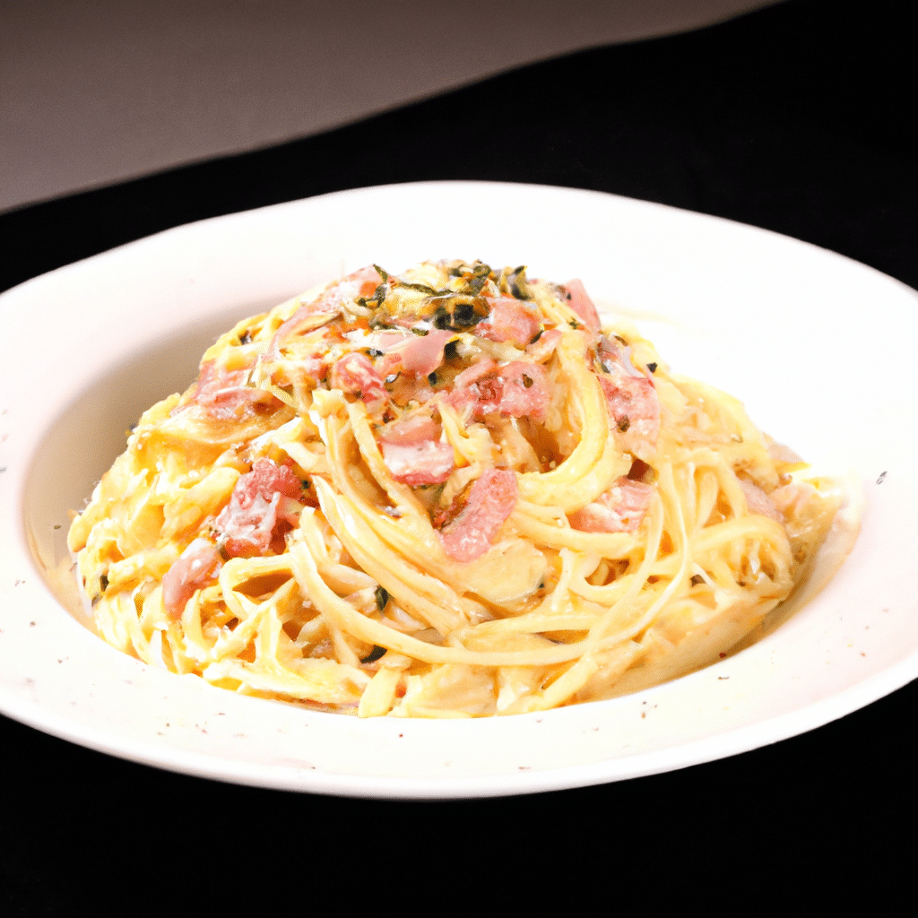 Imagem de Espaguete à Carbonara Simples