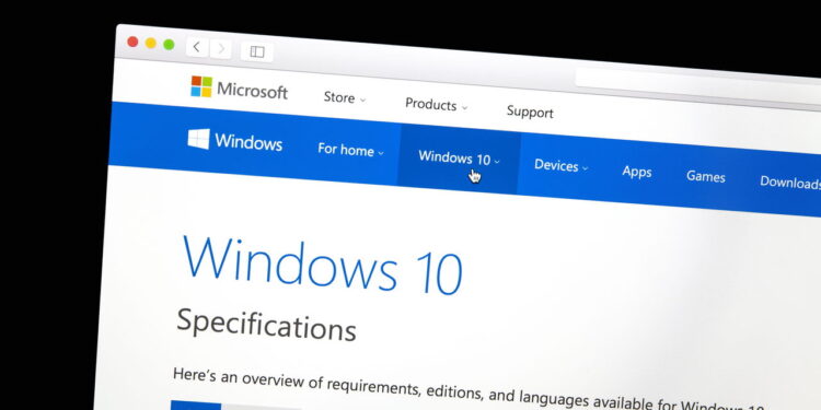 Windows 10 - Créditos: depositphotos.com / ibphoto