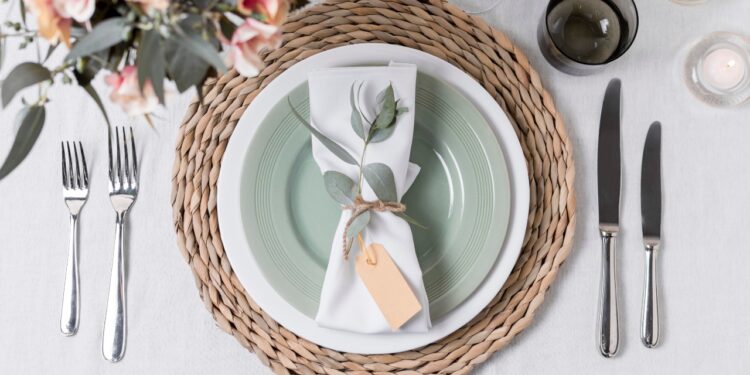 mesa posta almoço de Dia das Mães