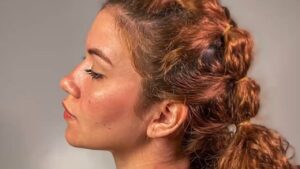 penteados cabelo cacheado academia