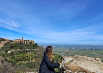 Toscana é famosa pelas paisagens e pelo vinho Brunello de Montalcino - Crédito: Paty Moraes Nobre/Arquivo Pessoal