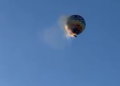 acidente de balão em SC