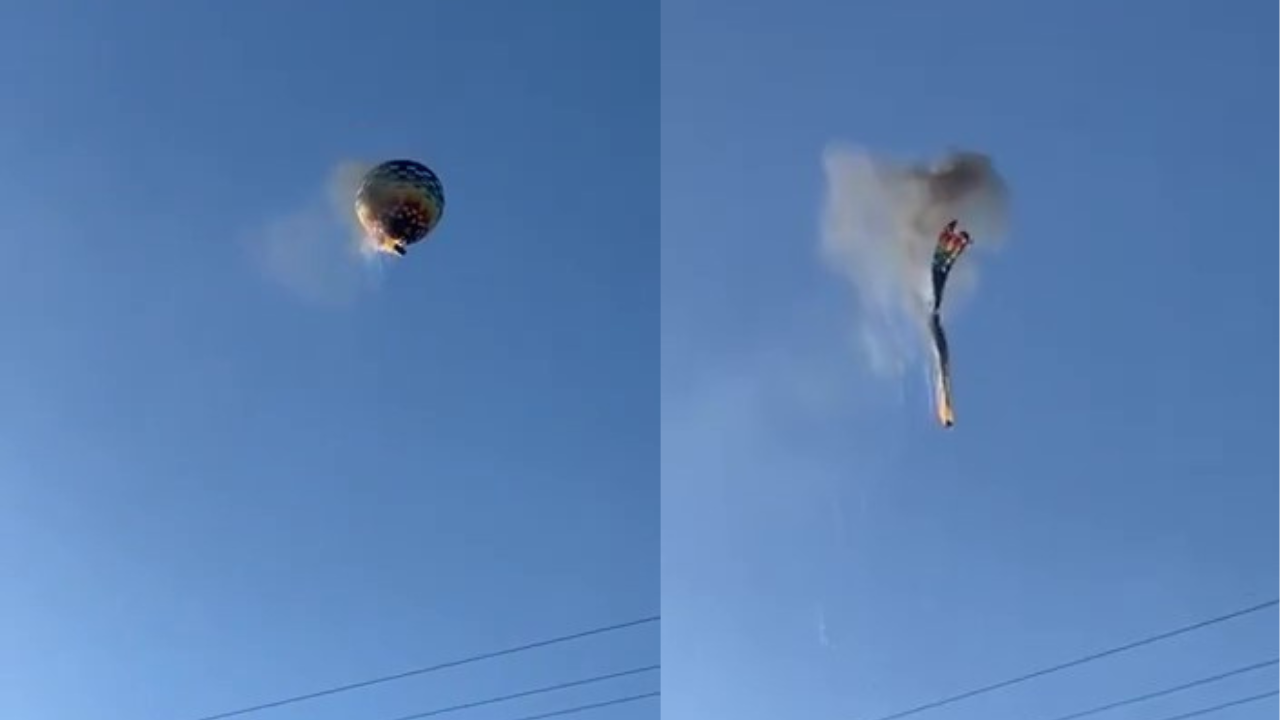 acidente de balão em SC
