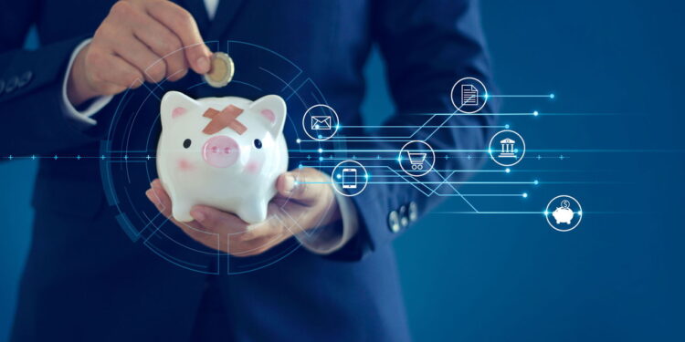 Ilustração de banco digital - Créditos: depositphotos.com / ipopba