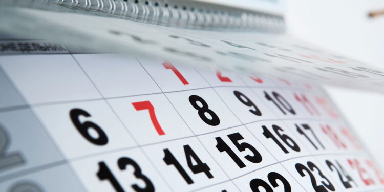 Calendário - Créditos: depositphotos.com / mizar_219842