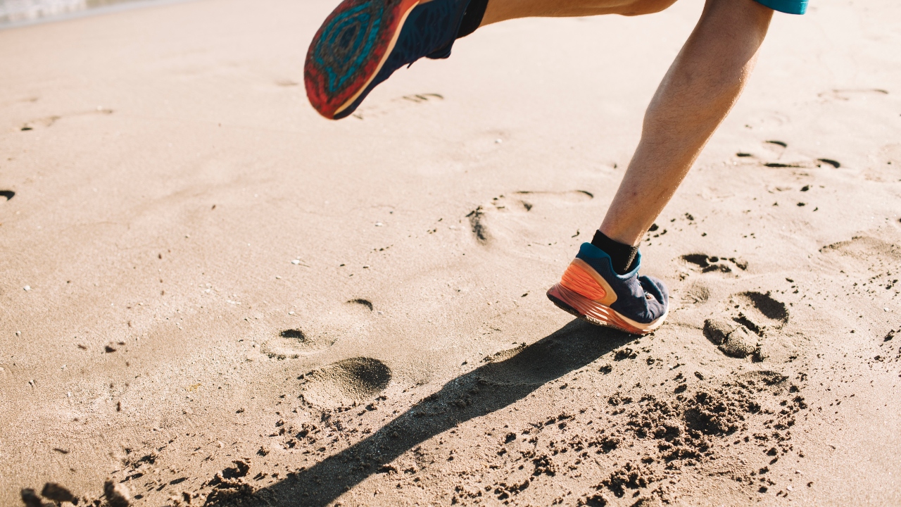 Corrida na areia