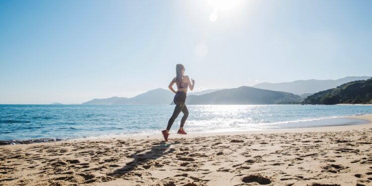 Corrida na areia