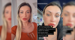 Procedimento para mudar a cor dos olhos é perigoso! Imagem: Instagram Andressa Urach