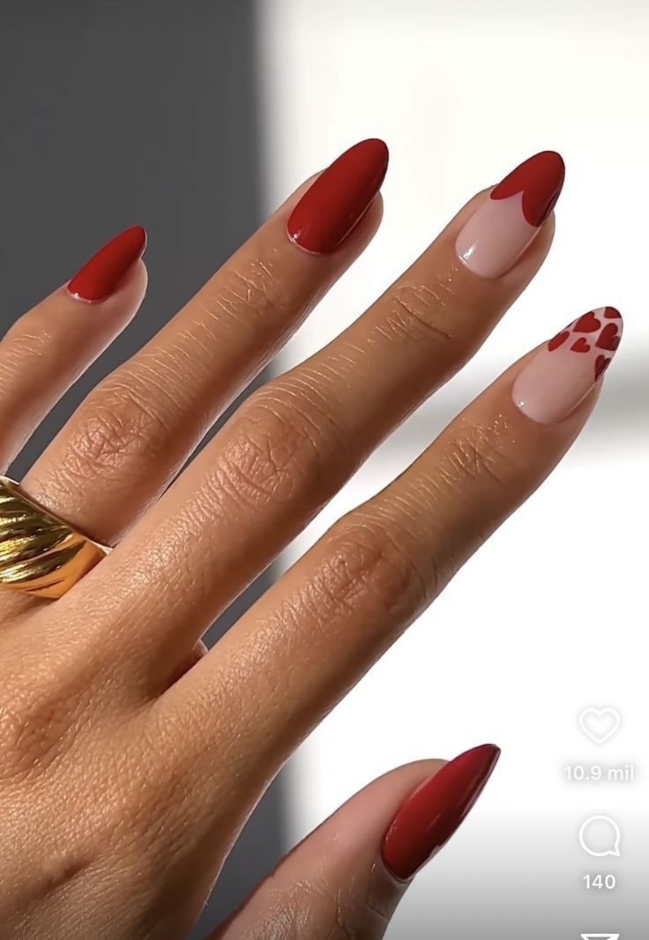 unhas para o Dia dos Namorados