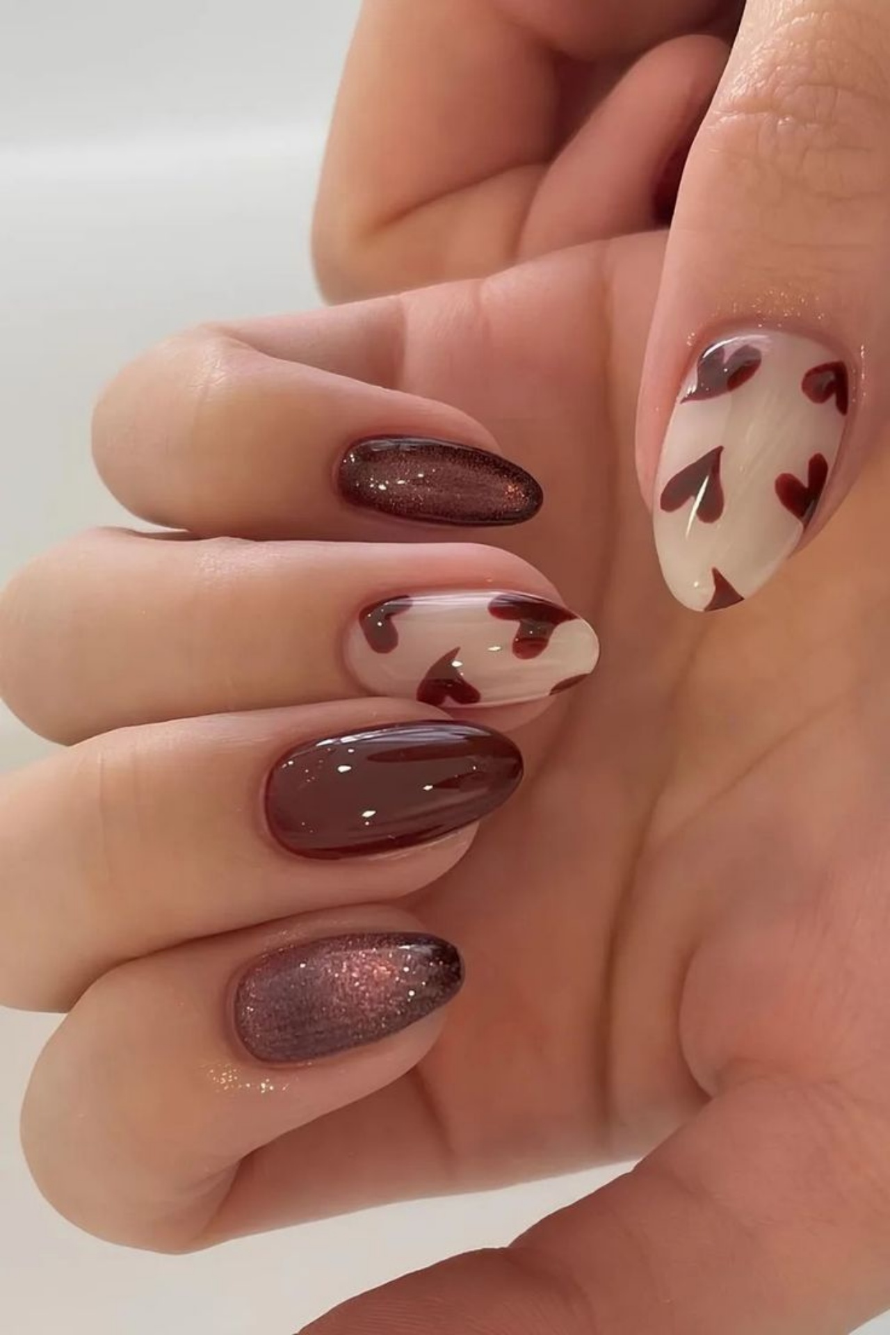 unhas para o dia dos namorados