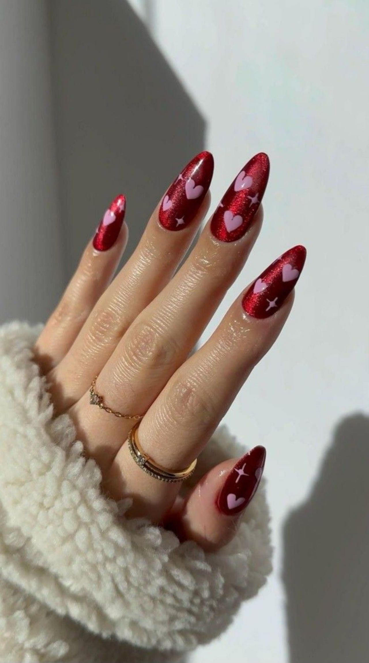 unhas para o dia dos namorados