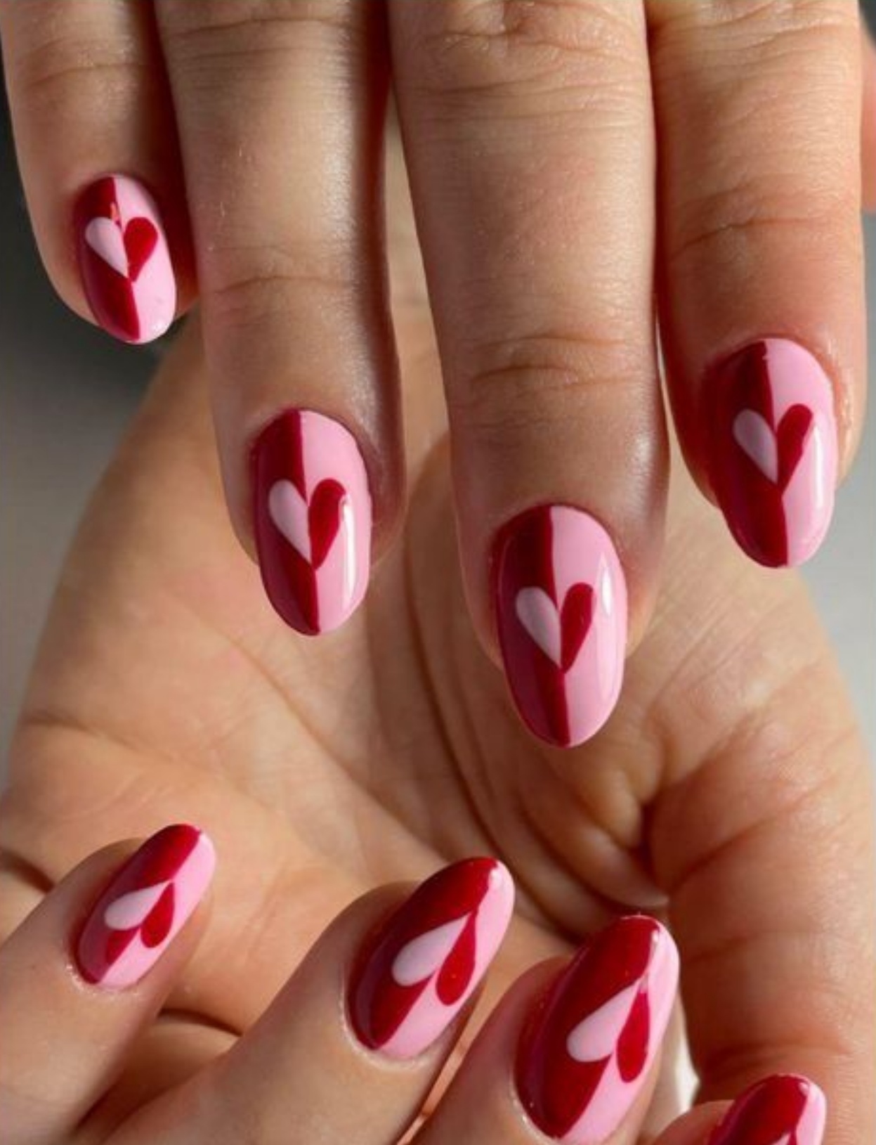 unhas para o dia dos namorados