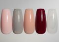 Cores suaves com subtom rosado que promovem aparência jovem e unhas bem cuidadas