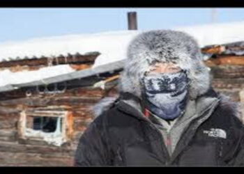 Pessoa em Oymyakon -Créditos: https://www.flickr.com/photos/takens/9726746348