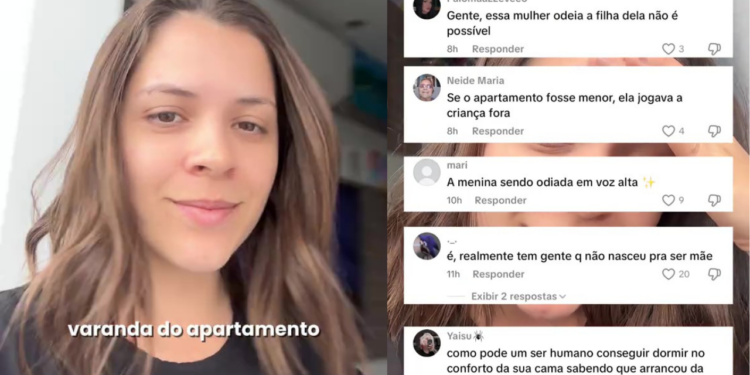 Gabriela Lins quarto na varanda