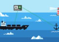 Ilustração de tecnologia e navio - Créditos: depositphotos.com / InPixellStudio
