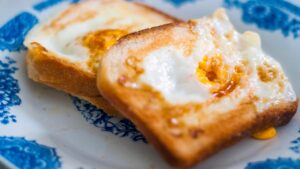 pão com ovo na airfryer