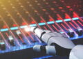Ilustração de robo fazendo mixagem de DJ - Créditos: depositphotos.com / BiancoBlue