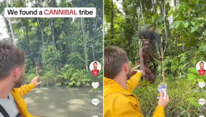 Influencer aborda tribo isolada e recebe críticas. Foto: reprodução redes sociais