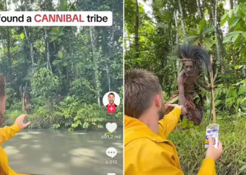 Influencer aborda tribo isolada e recebe críticas. Foto: reprodução redes sociais