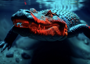 Crocodilo no mar? Foto: FreePik