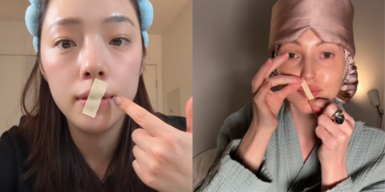 Mouth taping